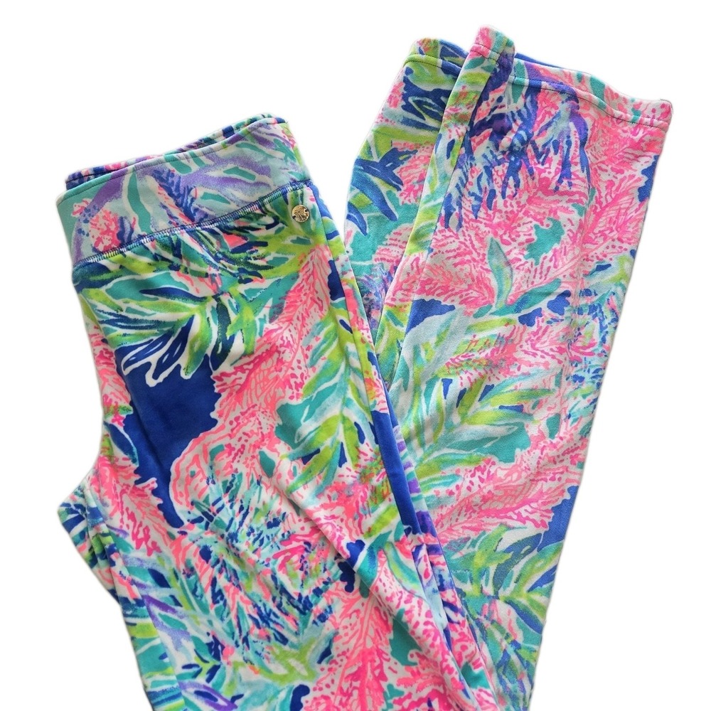 Lilly Pulitzer Jordynne Velour Lounge Pant Coral Size Small